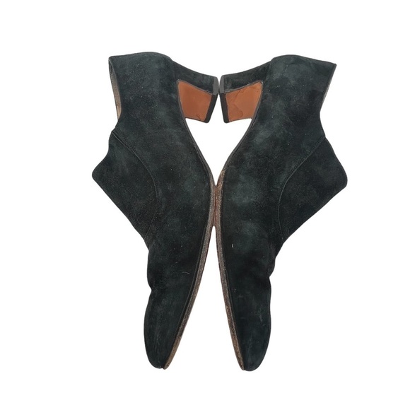 Salvatore Ferragamo Women’s Black Suede Square Toe Pump Heels Size 9 1/2 Narrow - Picture 5 of 9